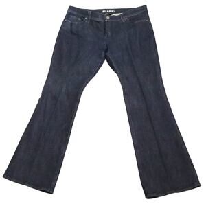 Vintage Y2K Ultra Low Rise Flare Bell Bottoms Jeans Denim 12P Petite NY & CO